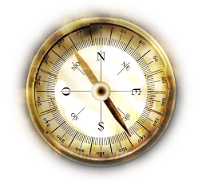 Small Compass telling your TrueNorth
